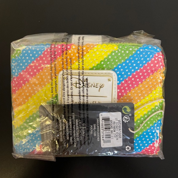 Loungefly DisneySequin Rainbow MiniBackpack, Wallet, and Ears - Picture 15 of 15